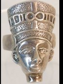 Exotic Egyptian queen head Vintage sterling