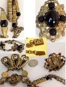 Vintage Cherub Mourning Fancy necklace & RING