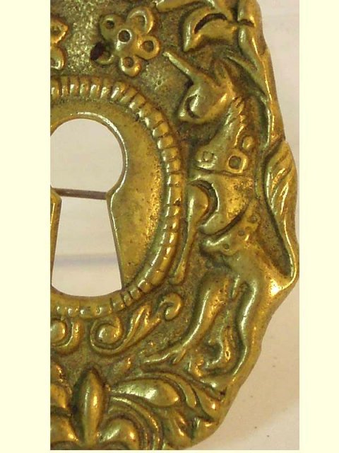 Full Hallmarks SIgned M Rieg renaissance brooch