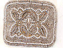 Antique FRENCH Steel cut microbead BUCKLES