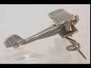 WW11 propeller biplane brooch