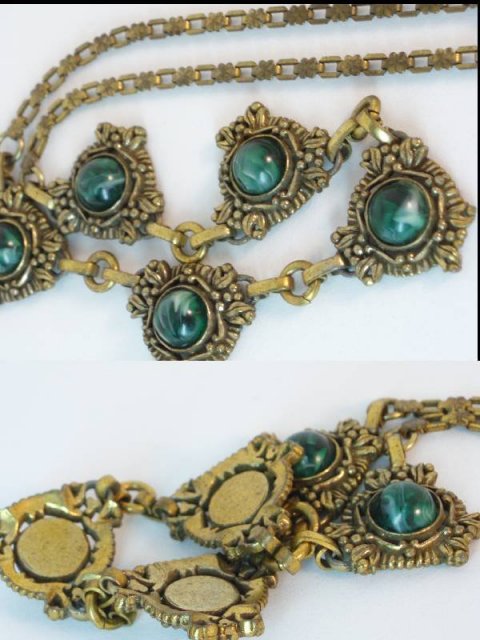 Edwardian Gorgeous Bookchain festoon necklace