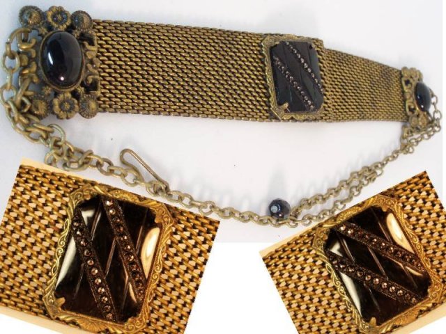 Vintage Edwardian Dog Collar Marcasite necklace
