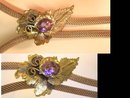 Vintage Edwardian Snake mesh slide necklace