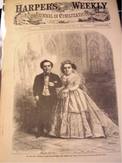 Rare Tom Thumb Wedding 1863 Two copies