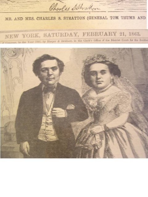 Rare Tom Thumb Wedding 1863 Two copies