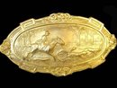 Victorian Figural Russian gold plate sash pin