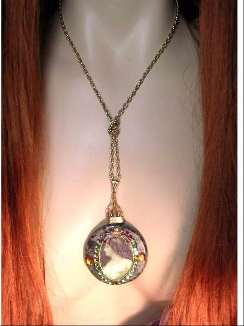 Gorgeous Renaissance Portrait jewel necklace