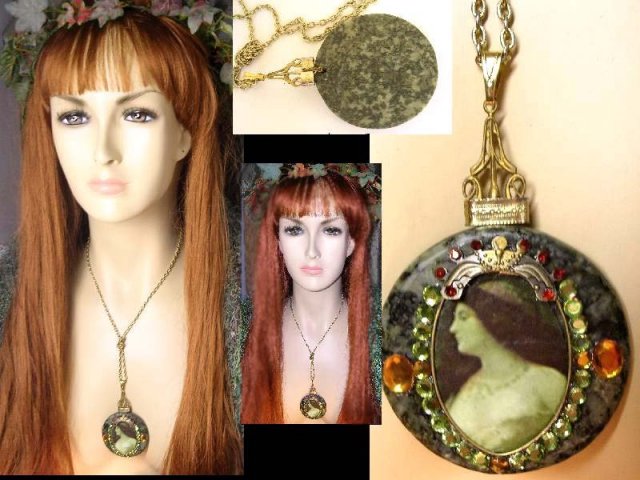 Gorgeous Renaissance Portrait jewel necklace