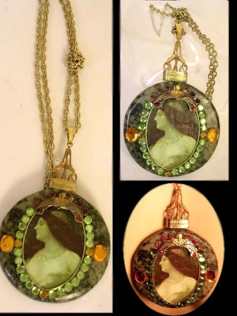 Gorgeous Renaissance Portrait jewel necklace