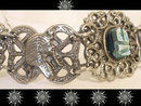 Vintage Egyptian scarab Queen Nefertiti goddess bracelet