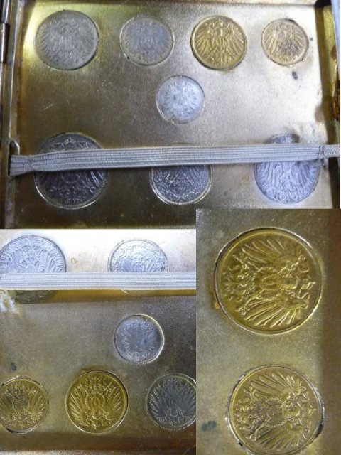 20 MARKS genuine GOLD COIN CIGARETTE CASE