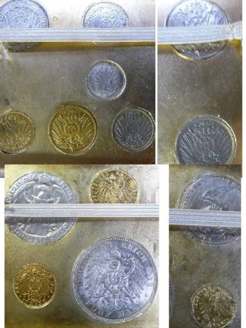 20 MARKS genuine GOLD COIN CIGARETTE CASE
