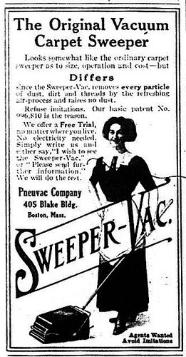 Wooden Antique 1915 Sweeper-Vac Vacuum ALL Original