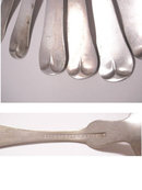 ANtique Coin silver Civil War 6 piece Spoon set from original family