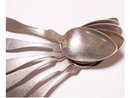 ANtique Coin silver Civil War 6 piece Spoon set from original family