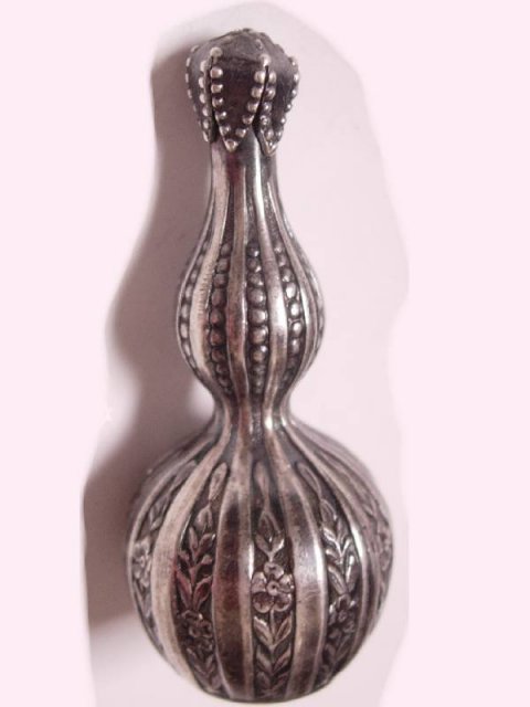 Antique Sterling Victorian hallmarked MINIATURE PERFUME BOTTLE I dream of Jeannie