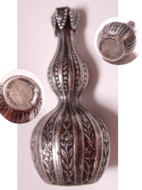 Antique Sterling Victorian hallmarked MINIATURE PERFUME BOTTLE I dream of Jeannie