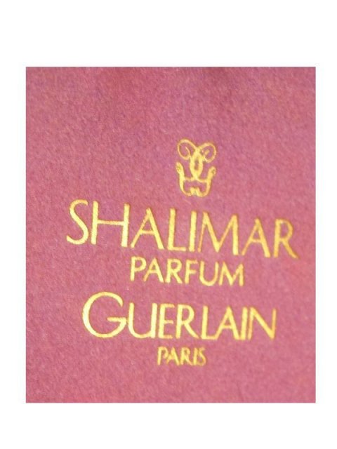 Vintage full Gueralin Shalimar Perfume Bottle and the original Purple Guerlain Box