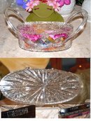 Vintage Crystal Clear Wilardy Starburst Lucite Purse