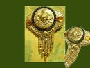 Stunning Neoclassical Jeweled Muncha French Goddess Tassel sash brooch