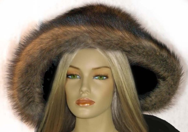 Vintage fur FIsher hat with original box and tags.