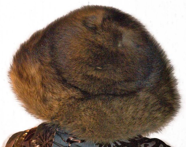 Vintage fur FIsher hat with original box and tags.