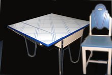 1940's-1950's Enamel-Top Kitchen Table