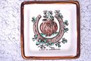 A Pot of Shamrocks Lucky Hand-Painted vintage Dish