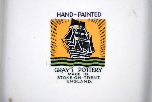 A Pot of Shamrocks Lucky Hand-Painted vintage Dish