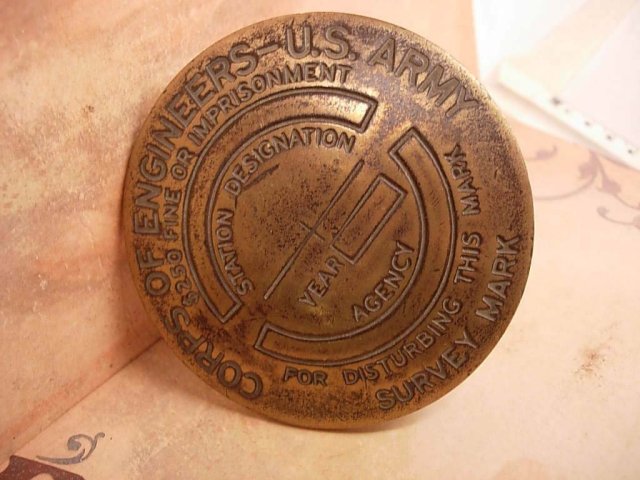 Antique Survey Marker Unused