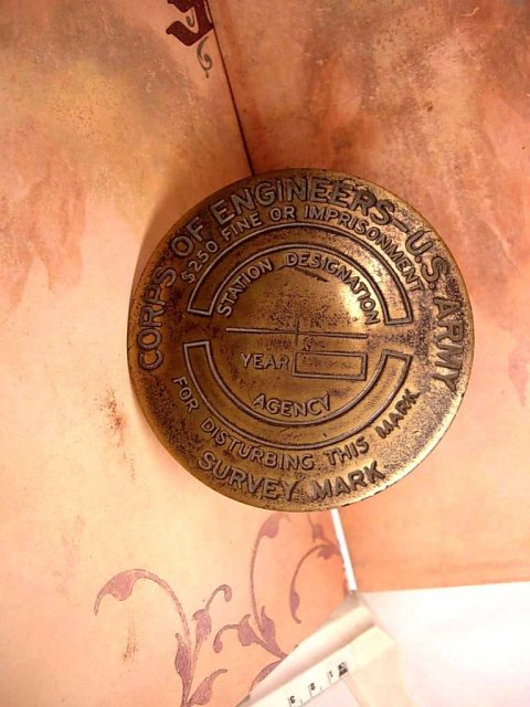 Antique Survey Marker Unused