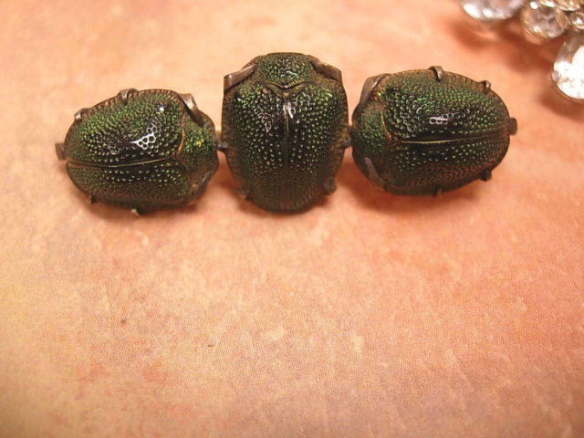 ANtique Grand Tour Genuine Scarab Victorian brooch