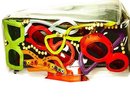 GLAMOUR Queen FUNKY designer Retro Jelly pop art cats eye sunglass purse