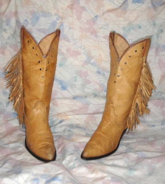 HOT Sexy FRINGED COWBOY BOOTS