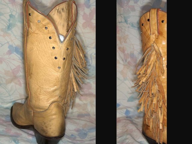 HOT Sexy FRINGED COWBOY BOOTS
