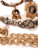 Miniature child Prince portrait necklace renaissance medieval gothic chandelier Reliquary rhinestone