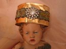 Baroque Paste Rhinestone cuff bracelet