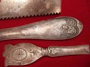 ANtique VIctorian Wedding Cake Knife UNUSUAL Carvings