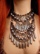 Statement Chandelier necklace HUGE bracelet EDWARDIAN style DRAMATIC