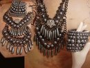 Statement Chandelier necklace HUGE bracelet EDWARDIAN style DRAMATIC