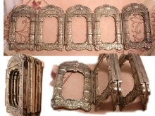 ORnate ANtique Victorian Religious Folding Icon Frame