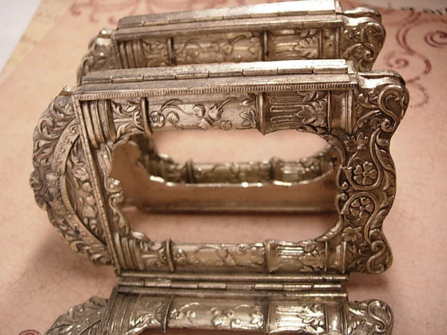 ORnate ANtique Victorian Religious Folding Icon Frame