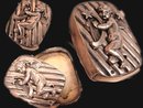 ANtique STerling Box Cherub hidden compartment miniature