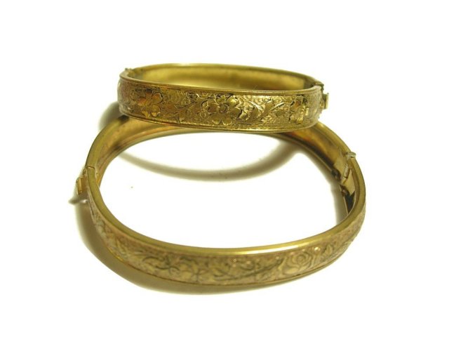 Antique Victorian children's bracelets baby bracelet Sarah and Grace