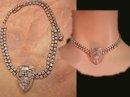 Vintage 20's Deco glam Rhinestone choker with fabulous centerpiece