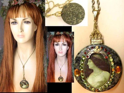 Gorgeous Renaissance Portrait jewel necklace