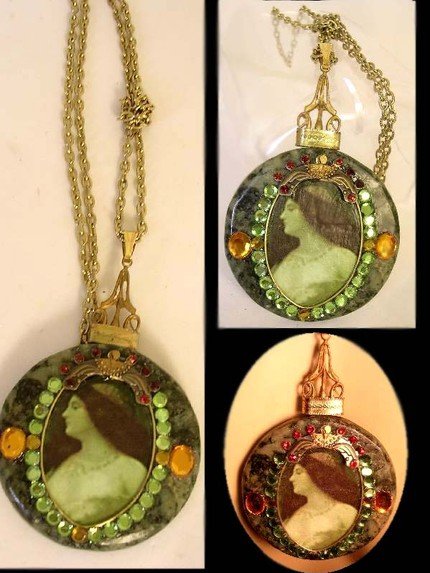 Gorgeous Renaissance Portrait jewel necklace