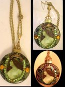 Gorgeous Renaissance Portrait jewel necklace