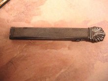 Mechanical Antique sterling Victorian secret compartment chatelaine letter opener page turner